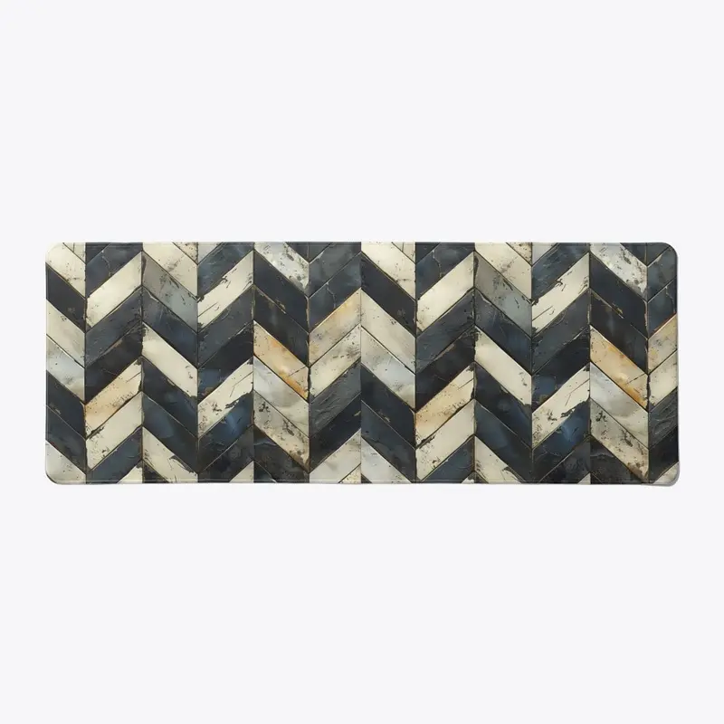 "Modern Herringbone Contrast"